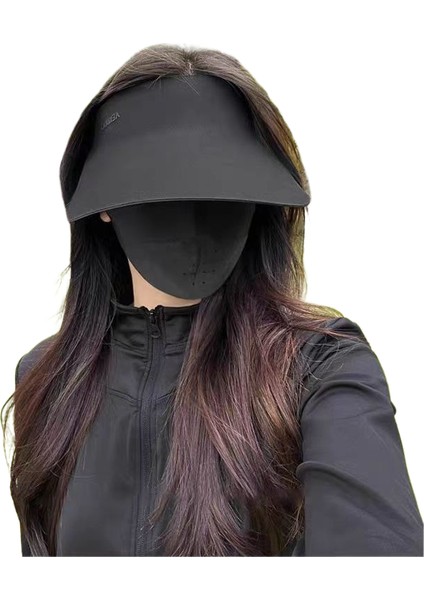 Dikişsiz Güneş Koruması Kore Tarzı Nefes Alabilen Ultraviyole Karşıtı Güneşlik Dikişsiz Entegre Boş Üst Rulo Güneş Şapkası (Yurt Dışından)