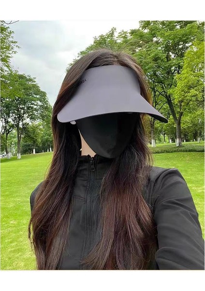 Dikişsiz Güneş Koruması Kore Tarzı Nefes Alabilen Ultraviyole Karşıtı Güneşlik Dikişsiz Entegre Boş Üst Rulo Güneş Şapkası (Yurt Dışından) modelleri