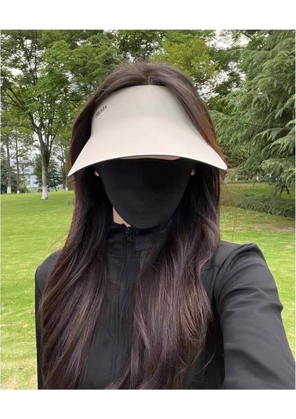 Dikişsiz Güneş Koruması Kore Tarzı Nefes Alabilen Ultraviyole Karşıtı Güneşlik Dikişsiz Entegre Boş Üst Rulo Güneş Şapkası (Yurt Dışından) fırsatları