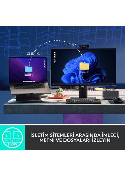 MX Master 3S Performans 8.000 DPI Optik Sensörlü Sessiz Kablosuz Mouse - Beyaz