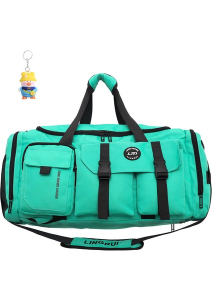 Seyahat Çantası Büyük Kapasiteli Fitness Çantası Kadın Spor Eğitim Çantası Taşınabilir Sırt Çantası Kısa Mesafe Bagaj Depolama (Yurt Dışından)