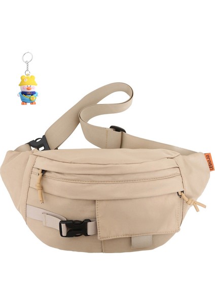 Büyük Kapasiteli Bel Çantası Spor Erkek Çantası Göğüs Çantası Moda Çok Yönlü Crossbody Çantası Gündelik Crossbody (Yurt Dışından)