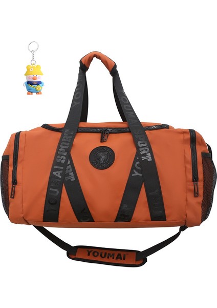 Erkek Seyahat Çantası El Bagaj Çantası Basit Dağcılık Seyahat Çantası Islak ve Kuru Ayırma Crossbody Fitness Çantası (Yurt Dışından)