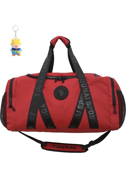 Erkek Seyahat Çantası El Bagaj Çantası Basit Dağcılık Seyahat Çantası Islak ve Kuru Ayırma Crossbody Fitness Çantası (Yurt Dışından)