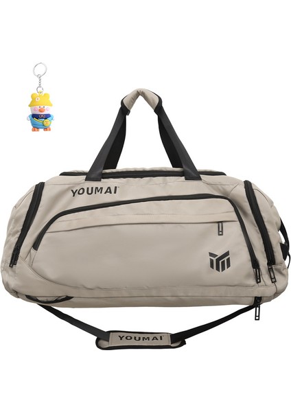 Seyahat Çantası Fitness Çantası Erkek Islak ve Kuru Ayırma Eğitim Spor Çantası El Bagaj Çantası Kısa Mesafe Büyük Kapasiteli Yüzme (Yurt Dışından)