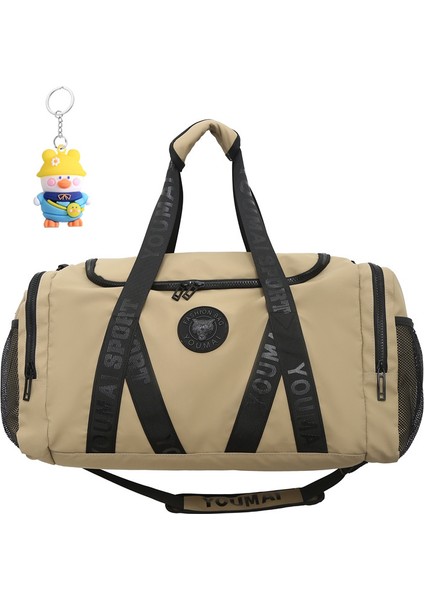 Erkek Seyahat Çantası El Bagaj Çantası Basit Dağcılık Seyahat Çantası Islak ve Kuru Ayırma Crossbody Fitness Çantası (Yurt Dışından)