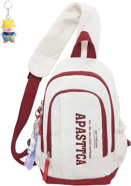 Göğüs Çantası Crossbody Çantası Erkek ve Kadın Çift Göğüs Çantası Büyük Kapasiteli (Yurt Dışından)