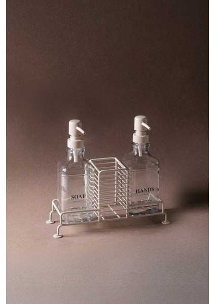 Root 2li Standlı Krem Sıvı Sabunluk 5400