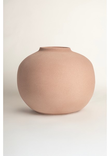 Ophelıa Taş Dokulu Yuvarlak Vizon Seramik Vazo 8626 fiyatları