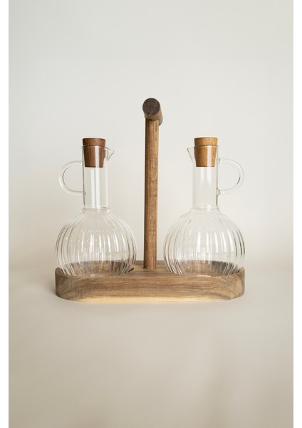 Root Ahşap Standlı 2li Cam Borosiklat Yağdanlık Seti 5406 fiyatları