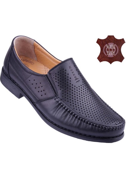 Hakiki Deri Ortopedik Delikli Erkek Günlük Ayakkabı DTC0288-2
