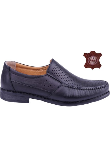 Hakiki Deri Ortopedik Delikli Erkek Günlük Ayakkabı DTC0288-2 fırsatları