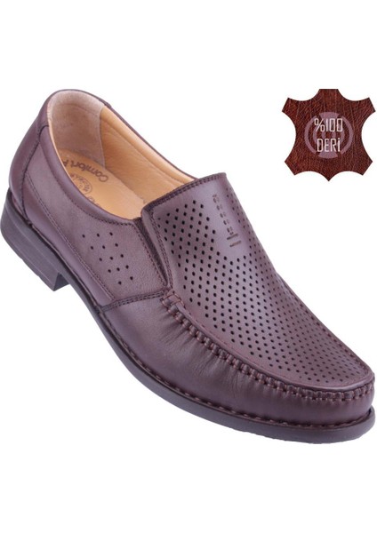 Hakiki Deri Ortopedik Delikli Erkek Günlük Ayakkabı DTC0288-2 indirimleri