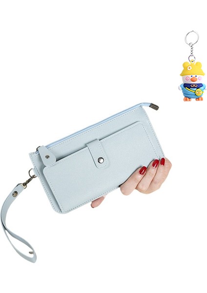 Bayan Cüzdan Uzun Çoklu Kart Yuvası Taşınabilir Toka Kart Tutucu Clutch (Yurt Dışından)