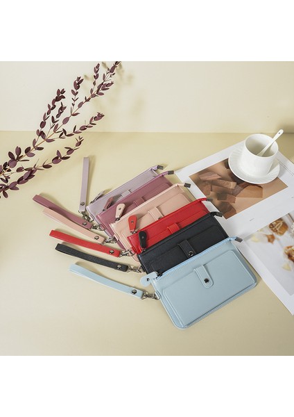Bayan Cüzdan Uzun Çoklu Kart Yuvası Taşınabilir Toka Kart Tutucu Clutch (Yurt Dışından)