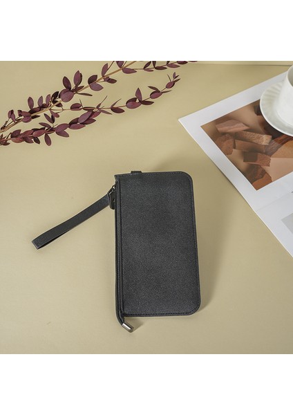 Bayan Cüzdan Uzun Çoklu Kart Yuvası Taşınabilir Toka Kart Tutucu Clutch (Yurt Dışından)