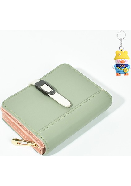 Cüzdan Kadın Kısa Basit Küçük Cüzdan Çok Kart Yuvası Öğrenci Para Cüzdanı (Yurt Dışından)