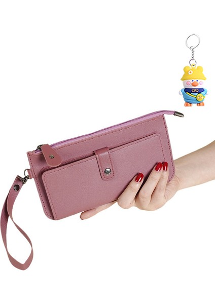 Bayan Cüzdan Uzun Çoklu Kart Yuvası Taşınabilir Toka Kart Tutucu Clutch (Yurt Dışından)