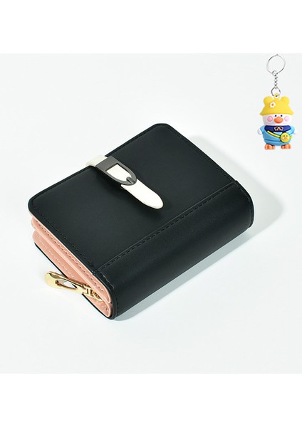 Cüzdan Kadın Kısa Basit Küçük Cüzdan Çok Kart Yuvası Öğrenci Para Cüzdanı (Yurt Dışından)