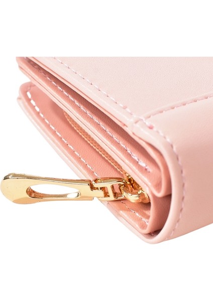 Cüzdan Kadın Kısa Basit Küçük Cüzdan Çok Kart Yuvası Öğrenci Para Cüzdanı (Yurt Dışından) fırsatları