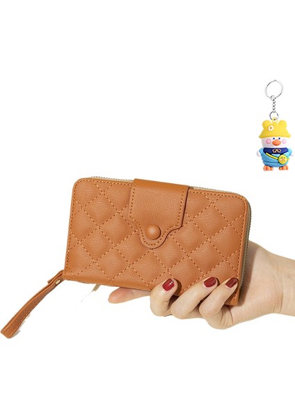 Cüzdan Kadın Uzun Para Cüzdanı Çoklu Kart Yuvası Toka Cüzdanı Büyük Kapasiteli Clutch Kadın (Yurt Dışından)