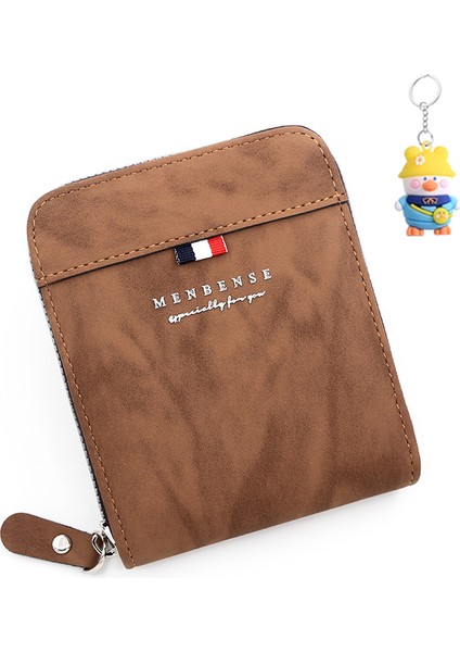 Erkek Cüzdan Büyük Kapasiteli Fermuarlı Çanta Para Cüzdanı Erkek Buzlu Kısa Zincir Cüzdan Çantası (Yurt Dışından)