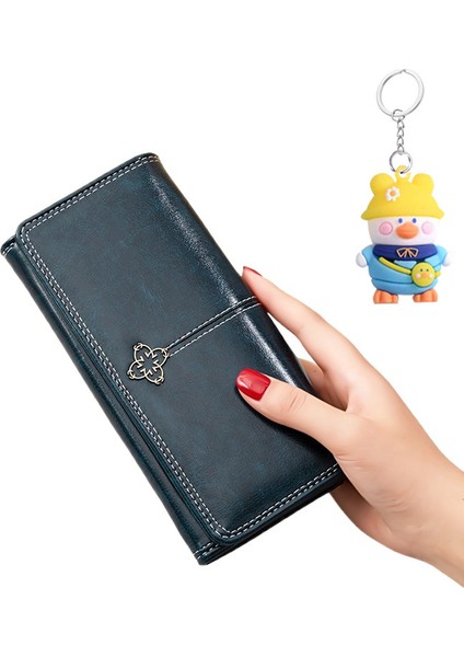 Cüzdan Bayan Uzun Cüzdan Fermuarlı Büyük Kapasiteli Clutch Kadın (Yurt Dışından)