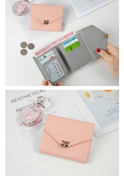 Küçük Cüzdan Kadın Kısa Katlanır Sevimli Mini Moda Cüzdan Para Cüzdan (Yurt Dışından) fiyatları