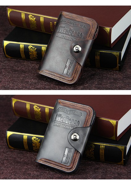 Erkek Cüzdan Kısa Moda Gündelik Manyetik Toka Kurumsal Çanta Büyük Kapasiteli Üç Katlı Kurumsal Çanta Kart Tutucu (Yurt Dışından) fiyatları