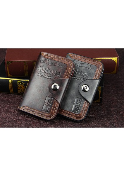 Erkek Cüzdan Kısa Moda Gündelik Manyetik Toka Kurumsal Çanta Büyük Kapasiteli Üç Katlı Kurumsal Çanta Kart Tutucu (Yurt Dışından) modelleri