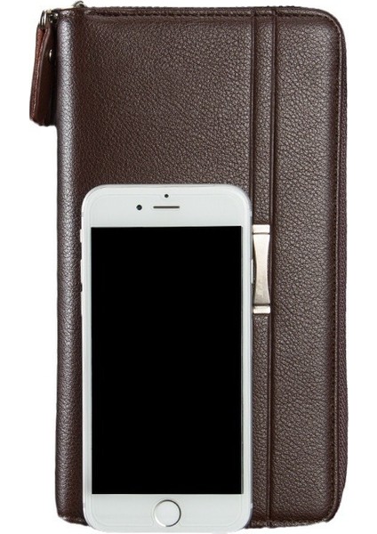 Erkek Cüzdan Moda Gündelik Iş Çift Fermuar Büyük Kapasiteli Clutch Değişim (Yurt Dışından) indirimleri