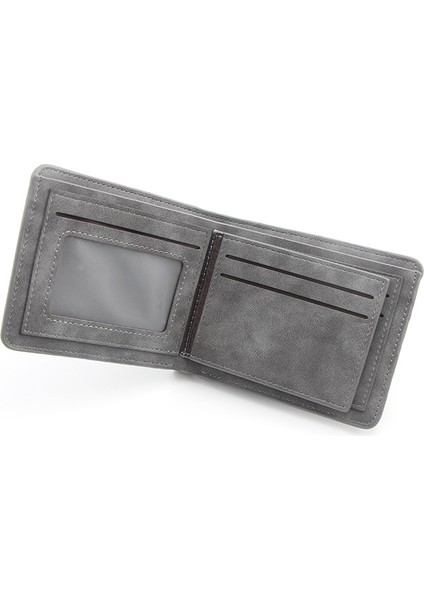 Buzlu Erkek Cüzdan Kısa Büyük Kapasiteli Moda Gündelik Cüzdan Çoklu Kart Yuvası Kart Tutucu (Yurt Dışından) fırsatları
