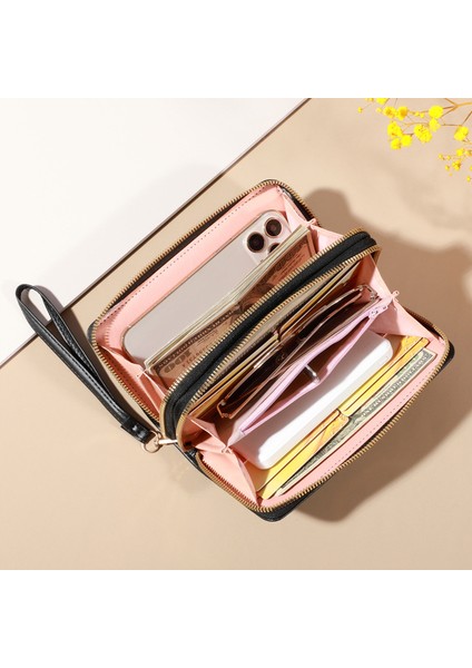 Bayan Cüzdan Clutch Moda Büyük Kapasiteli Kadın Cüzdan Cep Telefonu Para Cüzdanı (Yurt Dışından)