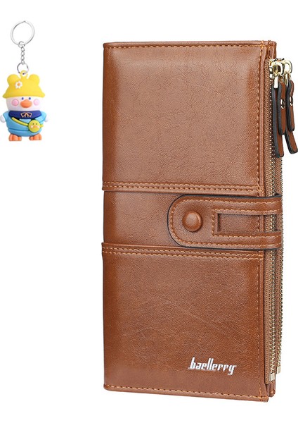 Cüzdan Bayanlar Uzun Büyük Kapasiteli Toka Fermuar Clutch Moda Çoklu Kart Yuvası Cüzdan (Yurt Dışından)