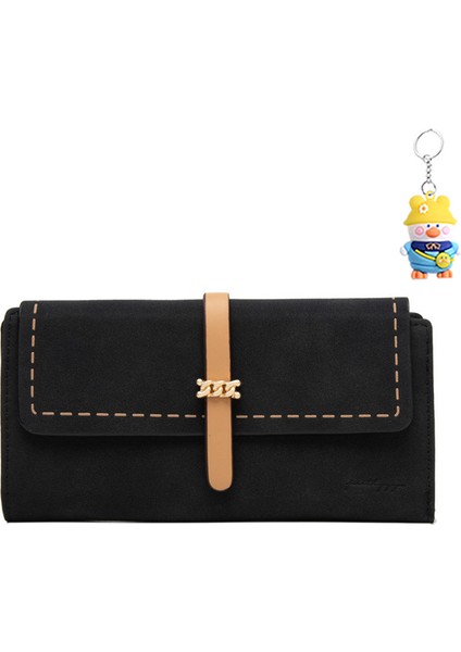 Büyük Kapasiteli Kart Tutucu Çok Fonksiyonlu Üç Katlı Cüzdan Para Cüzdanı Clutch Para Cüzdanı (Yurt Dışından)