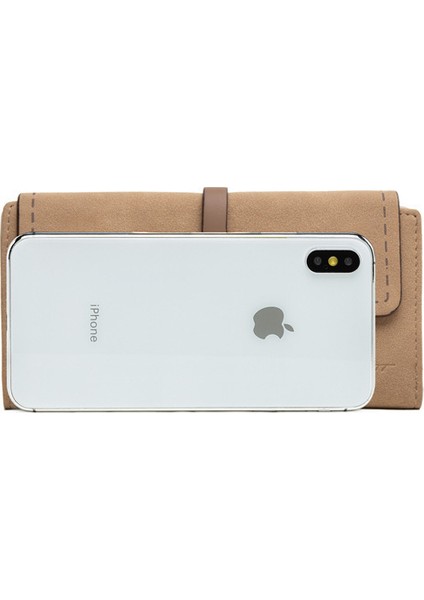 Büyük Kapasiteli Kart Tutucu Çok Fonksiyonlu Üç Katlı Cüzdan Para Cüzdanı Clutch Para Cüzdanı (Yurt Dışından) indirimleri