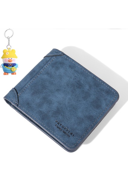 Erkek Cüzdan Erkek Kısa Çoklu Kart Yuvası Moda Gündelik Çok Yönlü Üç Katlı Kart Tutucu Erkek Cüzdan (Yurt Dışından)