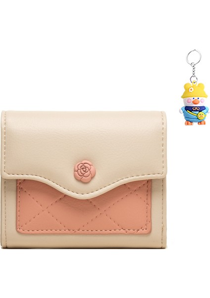 Kadın Kısa Cüzdan Toka Bayanlar Dikiş Üç Katlı Çanta Öğrenci Para Cüzdan (Yurt Dışından)