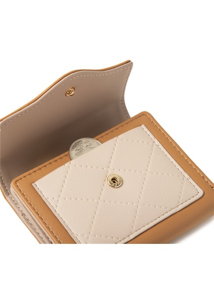 Kadın Kısa Cüzdan Toka Bayanlar Dikiş Üç Katlı Çanta Öğrenci Para Cüzdan (Yurt Dışından) fiyatları