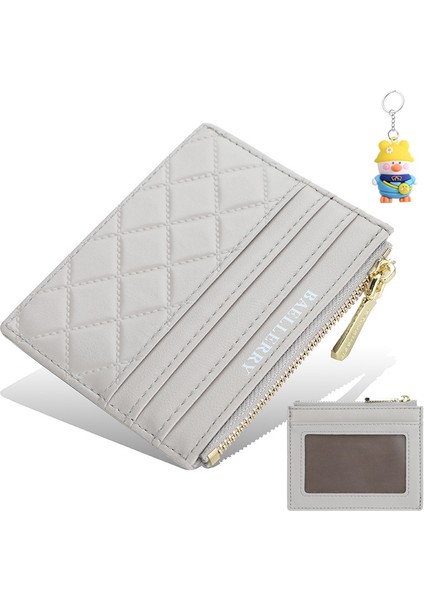 Cüzdan Bayan Kart Tutucu Kart Tutucu Ince Fermuarlı Banka Kartı Tutucu (Yurt Dışından)