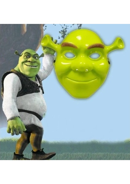 Yeşil Shrek Maskesi