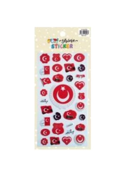 Putı Shıne Stıcker - Turk Bayragı