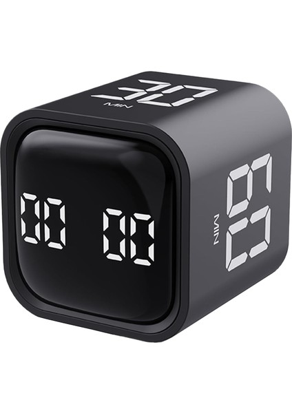 F4 Döner Zamanlayıcı - Titreşimli Ses Alarmlı Ayarlanabilir Siyah Geri Sayım (Yurt Dışından)