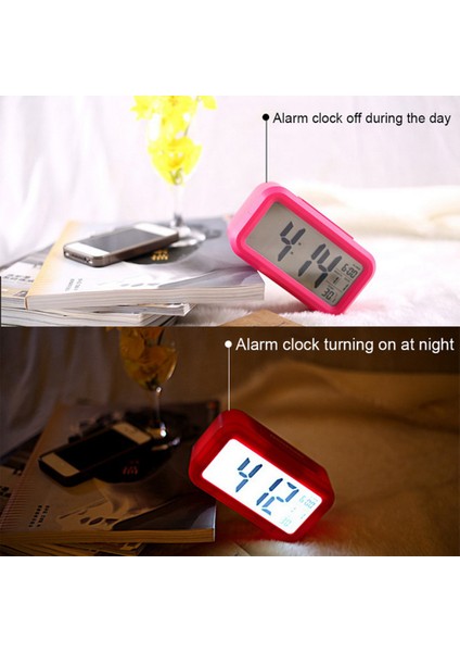 Dijital Çalar Saat - Tarih, Sıcaklık, Gece Lambası, Pille Çalışan, Yatak Odası ve Çocuklar Için (Yurt Dışından) indirimleri