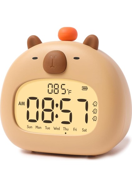 Kids Kablosuz Kapia Alarmlı Saat: Ayarlanabilir Gece Lambası ve Yüksek Ses (Yurt Dışından)