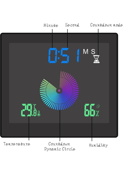 Banyo Dijital Saat Su Geçirmez Sıcaklık Nem LCD Ekran Çift Alarm Erteleme Geri Sayım (Yurt Dışından) indirimleri