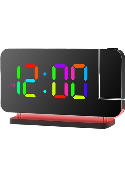 Rgb LED Prksiyonlu Alarmlı Saat, Ortam Işığı ve Gece Lambası (Yurt Dışından)