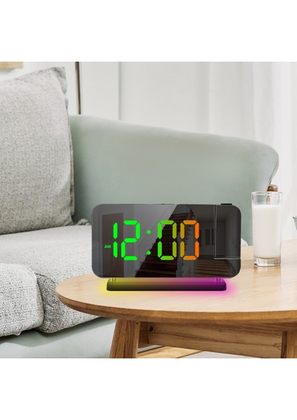Rgb LED Prksiyonlu Alarmlı Saat, Ortam Işığı ve Gece Lambası (Yurt Dışından) modelleri