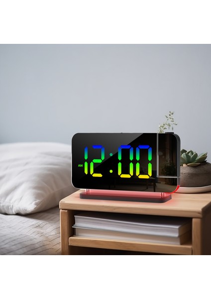 Rgb LED Prksiyonlu Alarmlı Saat, Ortam Işığı ve Gece Lambası (Yurt Dışından) fırsatları