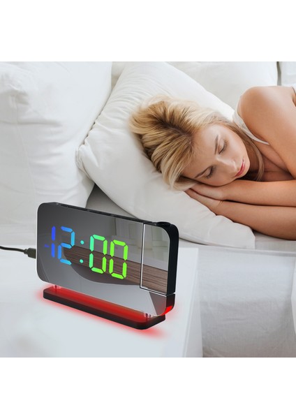 Rgb LED Prksiyonlu Alarmlı Saat, Ortam Işığı ve Gece Lambası (Yurt Dışından) indirimleri